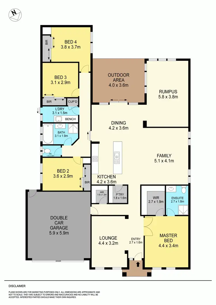 Floorplan of Homely house listing, 11 Montadale Court, Alfredton VIC 3350