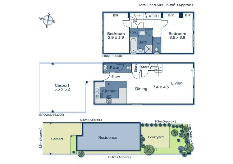 Floorplan of Homely townhouse listing, 12/74-76 Doncaster East Road, Mitcham VIC 3132