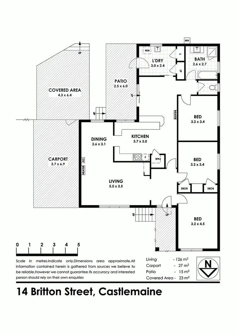 Floorplan of Homely house listing, 14 Britton Street, Castlemaine VIC 3450