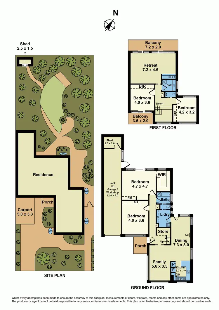Floorplan of Homely house listing, 37 Myrtle Grove, Altona VIC 3018