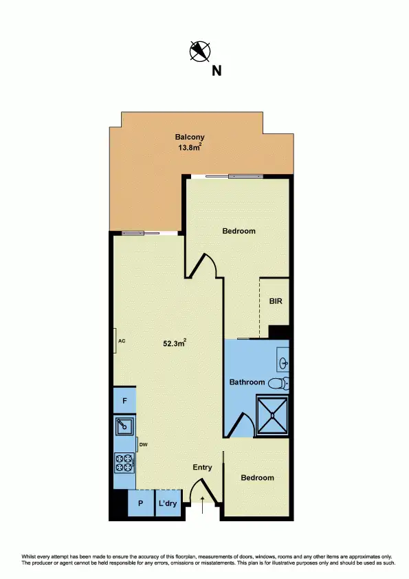 Floorplan of Homely apartment listing, 513/47 Nelson Place, Williamstown VIC 3016