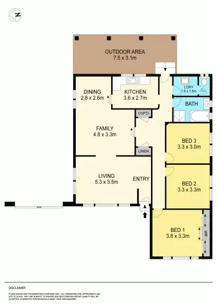 Floorplan of Homely house listing, 54 Harold Street, Wendouree VIC 3355