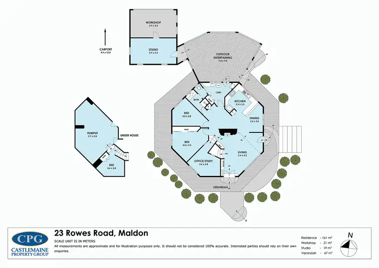 Floorplan of Homely house listing, 23 Rowes Road, Maldon VIC 3463