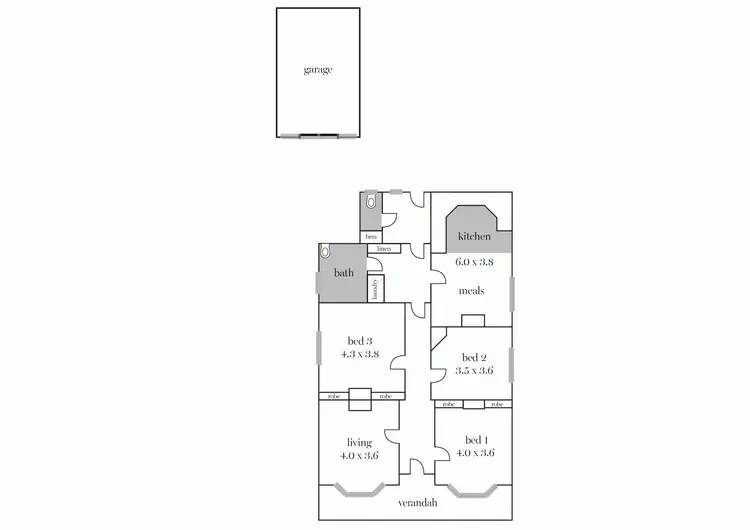 Floorplan of Homely house listing, 5 Loch Avenue, Ballarat Central VIC 3350
