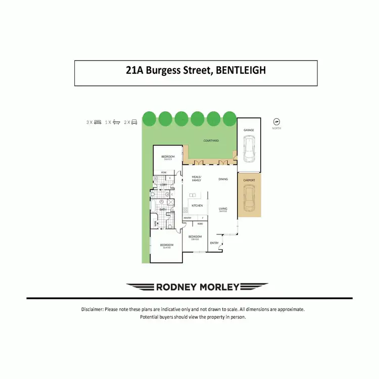 Floorplan of Homely townhouse listing, 21A Burgess Street, Bentleigh VIC 3204