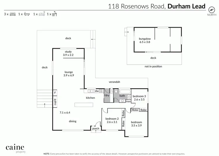 Floorplan of Homely rural property listing, 118 Rosenows Road, Durham Lead VIC 3352