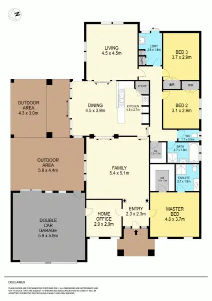 Floorplan of Homely house listing, 53 Dyson Drive, Alfredton VIC 3350