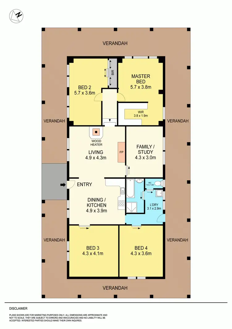 Floorplan of Homely house listing, 189 Haddon Preston Hill Road, Haddon VIC 3351