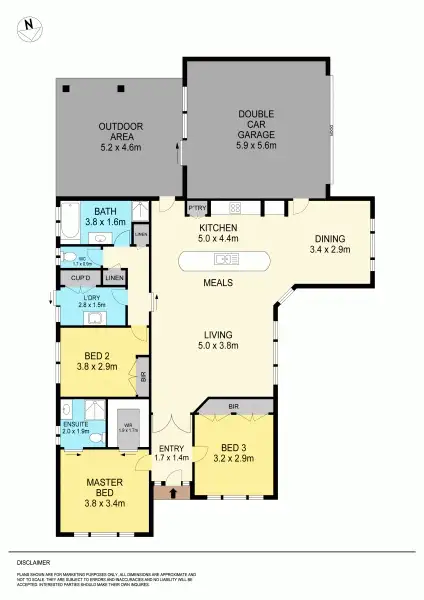 Floorplan of Homely house listing, 1 Parkgate Lane, Sebastopol VIC 3356