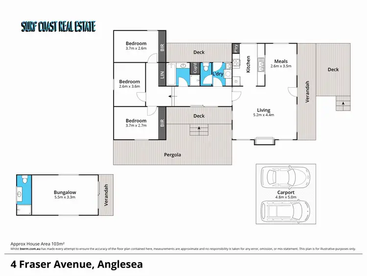 Floorplan of Homely house listing, 4 FRASER Avenue, Anglesea VIC 3230