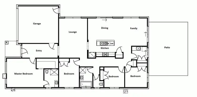 Floorplan of Homely house listing, 12 Ridge Boulevard, Yinnar VIC 3869