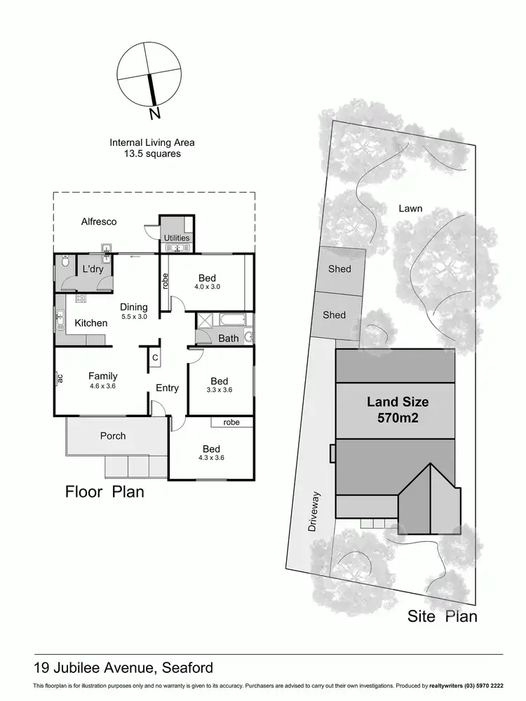 Floorplan of Homely house listing, 19 Jubilee Avenue, Seaford VIC 3198