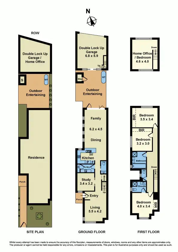Floorplan of Homely townhouse listing, 1/24 Junction Street, Newport VIC 3015