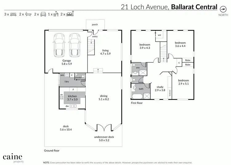Floorplan of Homely house listing, 21 Loch Avenue, Ballarat Central VIC 3350
