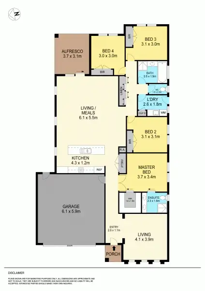 Floorplan of Homely house listing, 5 Dublin Street, Alfredton VIC 3350