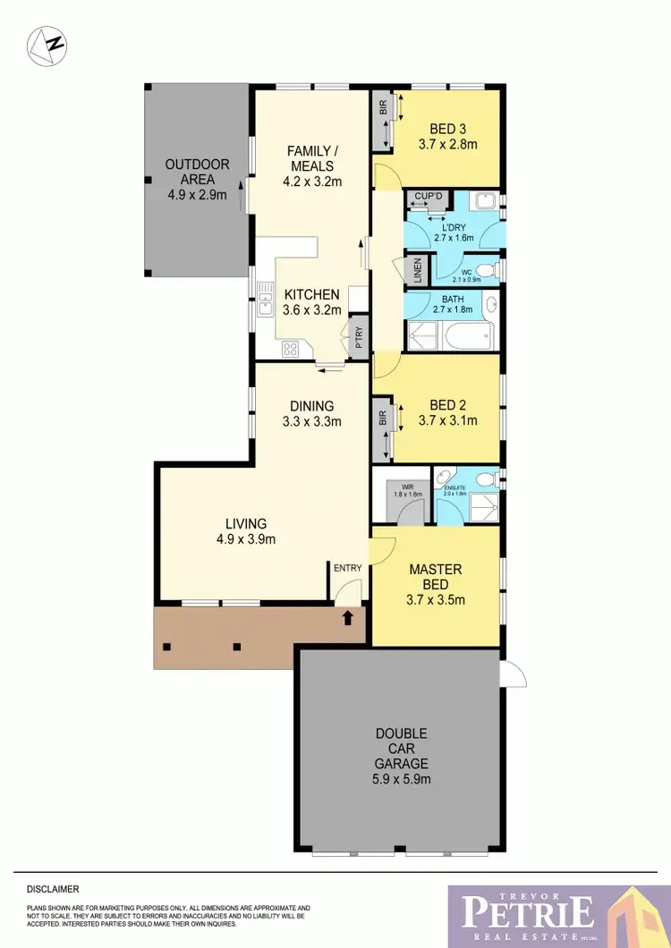 Floorplan of Homely house listing, 8 Harvard Street, Wendouree VIC 3355