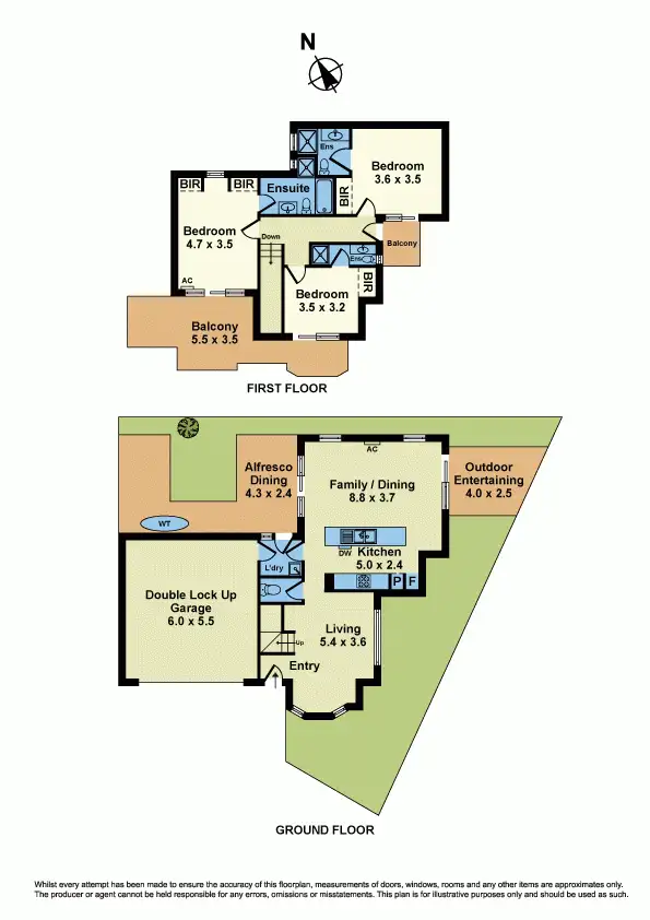Floorplan of Homely townhouse listing, 3/14 Omar Street, Maidstone VIC 3012