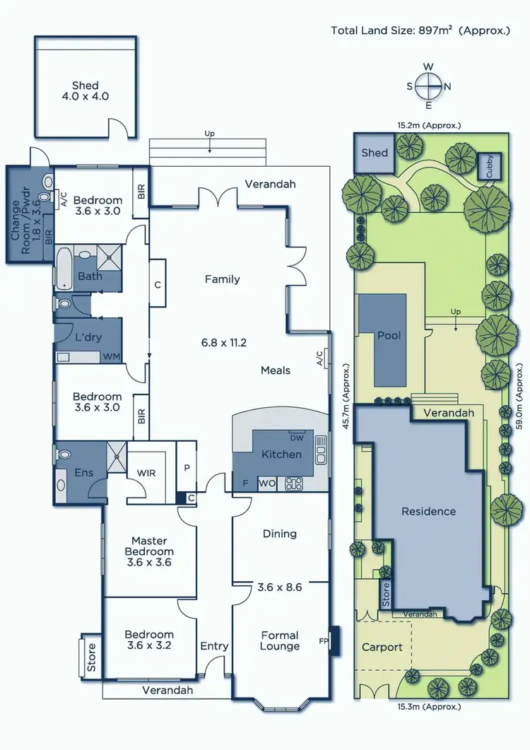 Floorplan of Homely house listing, 6 Thomas Street, Mitcham VIC 3132