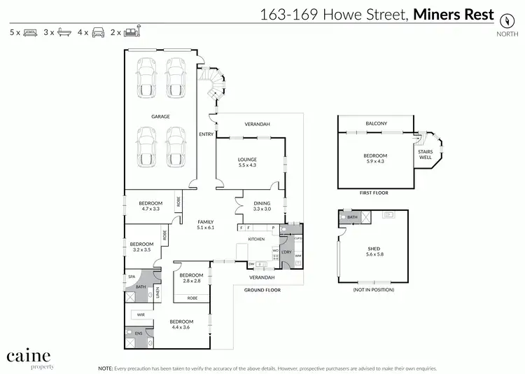 Floorplan of Homely house listing, 169 Howe Street, Miners Rest VIC 3352