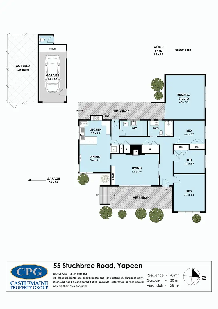 Floorplan of Homely house listing, 55 Stuchbree Road, Yapeen VIC 3451