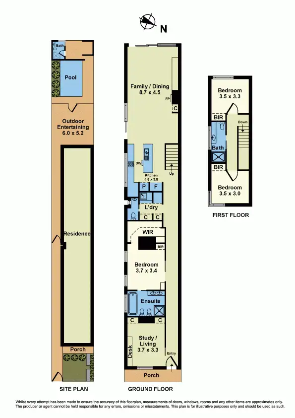 Floorplan of Homely house listing, 185 Cecil Street, Williamstown VIC 3016