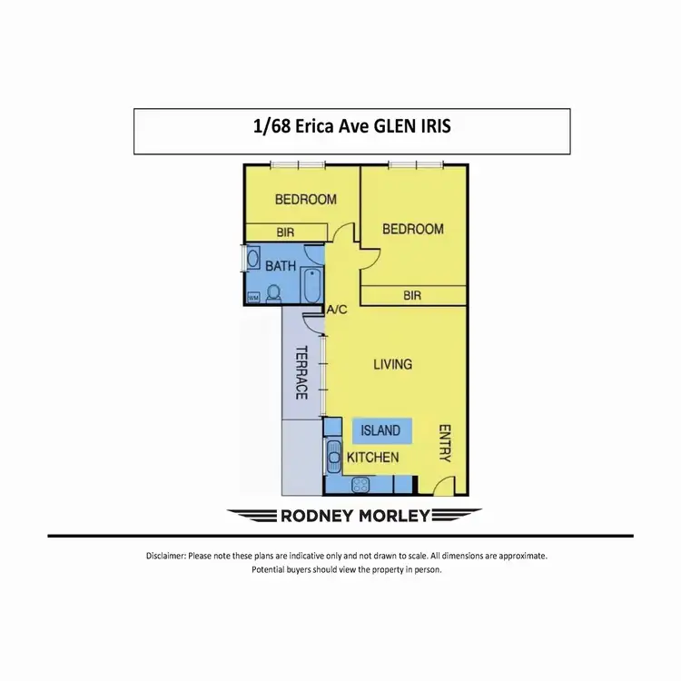 Floorplan of Homely apartment listing, 1/68 Erica Avenue, Glen Iris VIC 3146