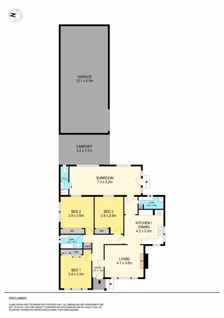 Floorplan of Homely house listing, 13 Mathilda Street, Wendouree VIC 3355