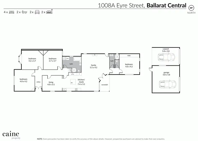 Floorplan of Homely house listing, 1008A Eyre Street, Ballarat Central VIC 3350