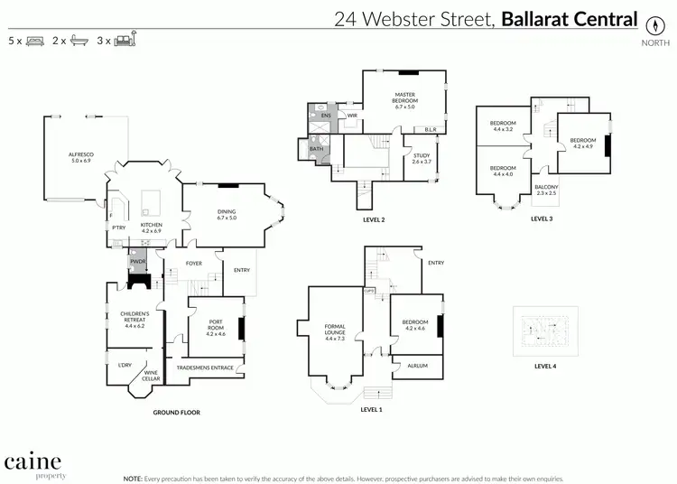 Floorplan of Homely house listing, 24 Webster Street, Ballarat Central VIC 3350