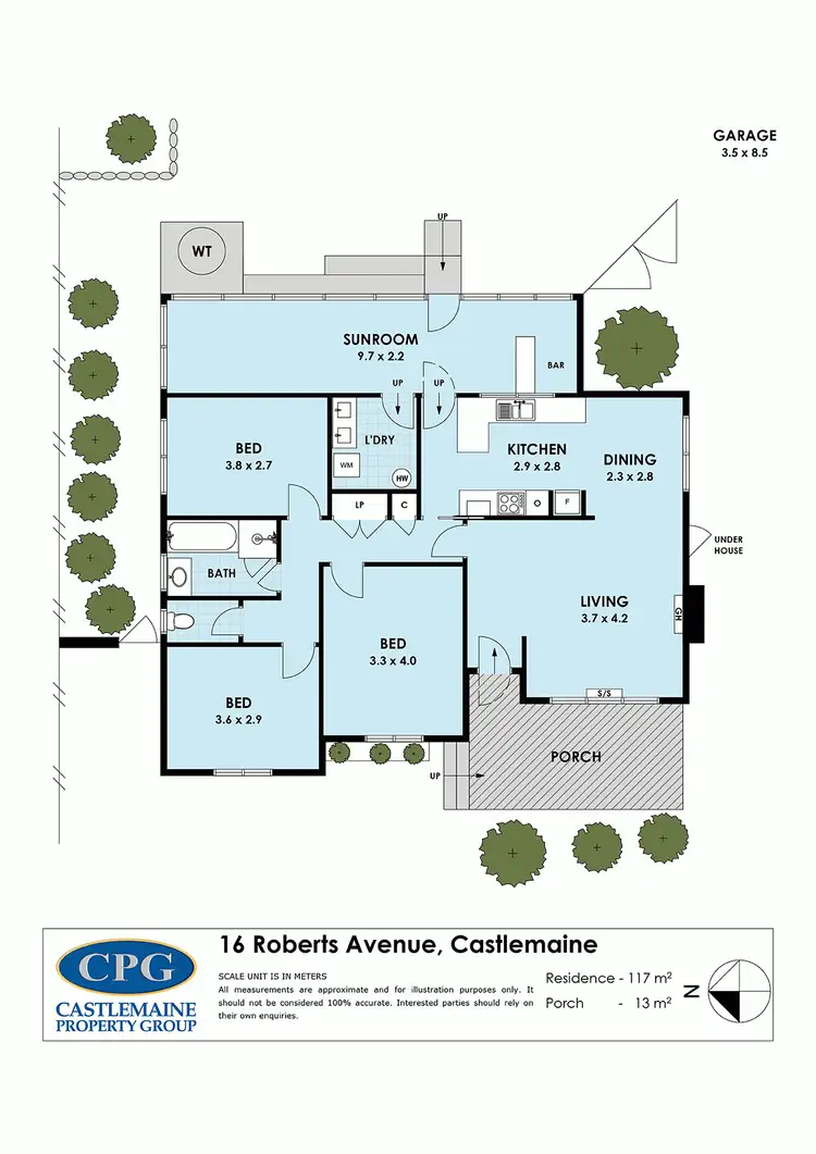 Floorplan of Homely house listing, 16 Roberts Avenue, Castlemaine VIC 3450