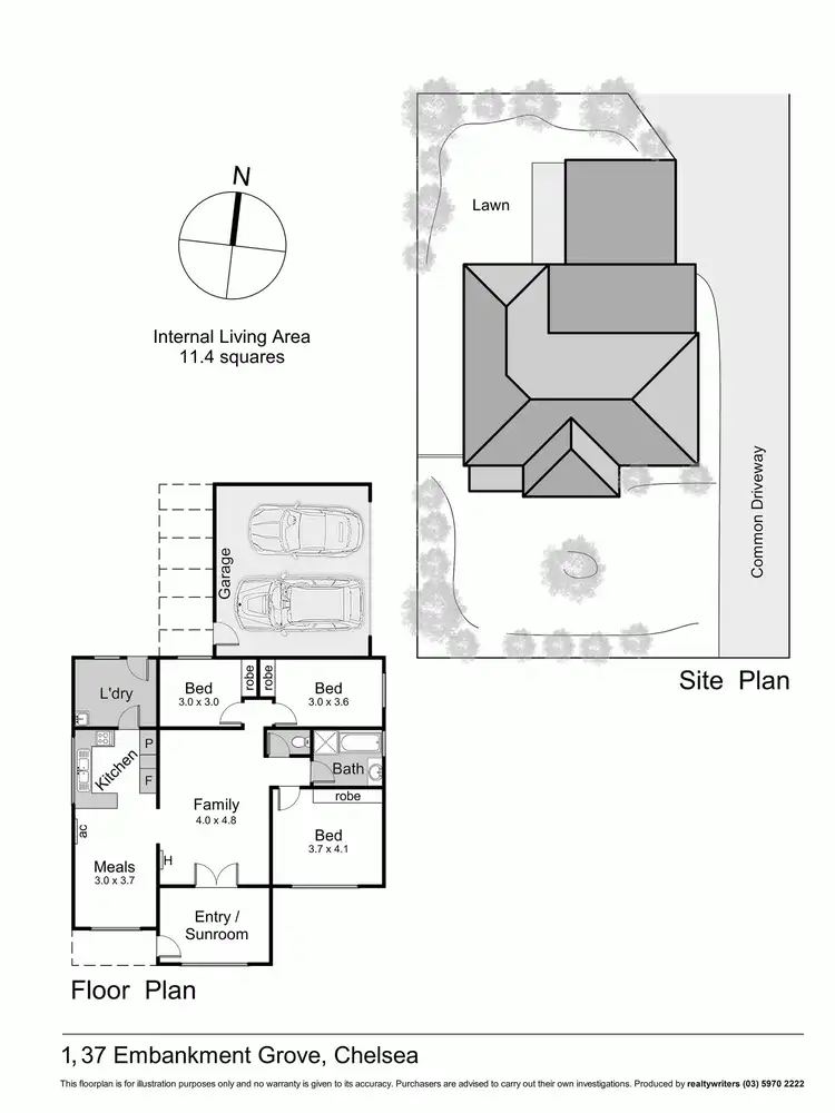 Floorplan of Homely unit listing, 1/37 Embankment Grove, Chelsea VIC 3196