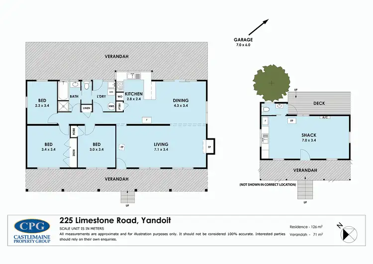 Floorplan of Homely house listing, 225 Limestone Road, Yandoit VIC 3461