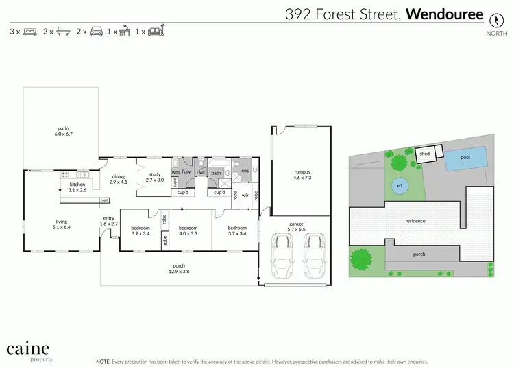 Floorplan of Homely house listing, 392 Forest Street, Wendouree VIC 3355