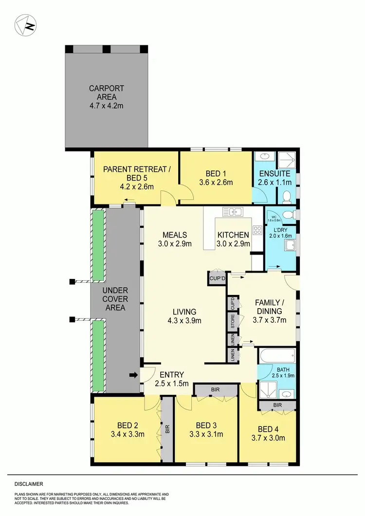 Floorplan of Homely house listing, 3 Landale Avenue, Mount Clear VIC 3350