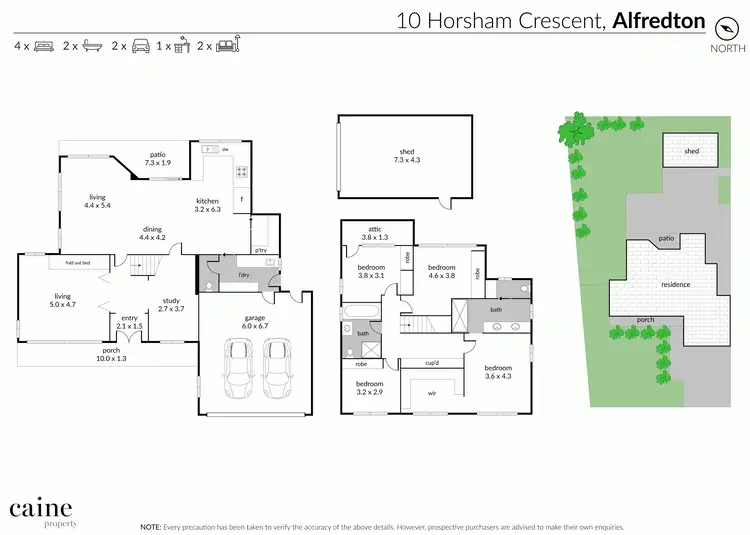 Floorplan of Homely house listing, 10 Horsham Crescent, Alfredton VIC 3350