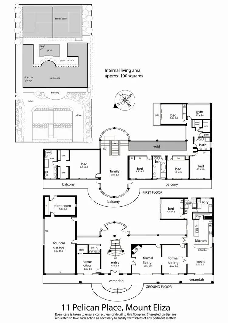 Floorplan of Homely house listing, 11 Pelican Place, Mount Eliza VIC 3930