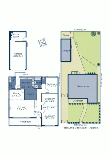 Floorplan of Homely house listing, 8 Tirana Street, Mitcham VIC 3132