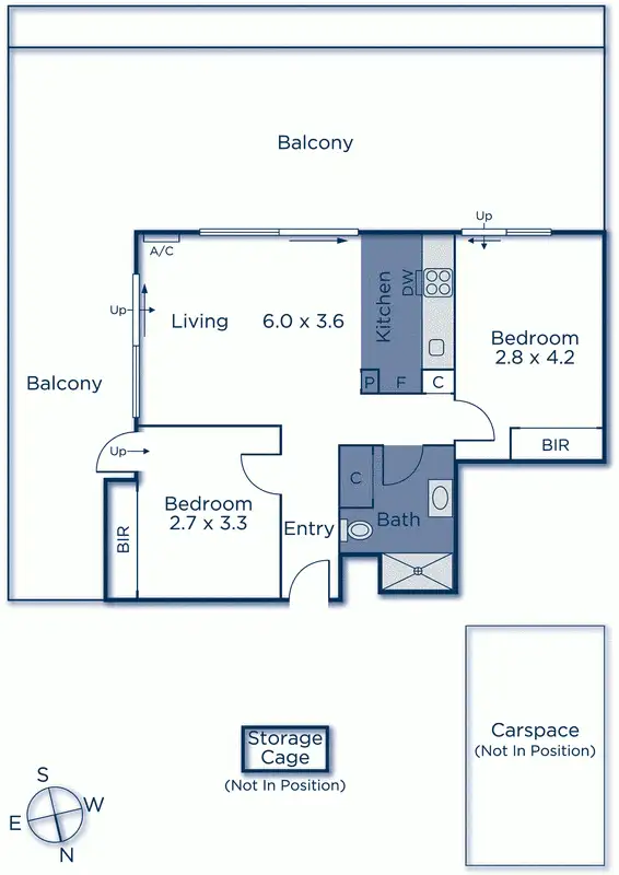 Floorplan of Homely apartment listing, 301/2-4 Queen Street, Blackburn VIC 3130