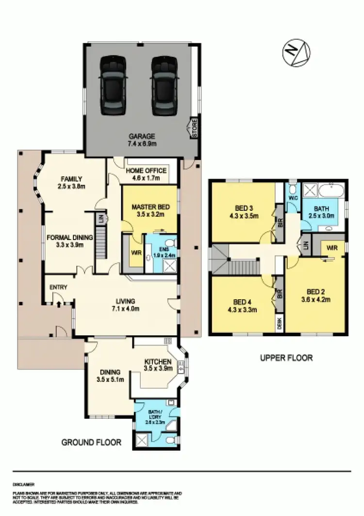 Floorplan of Homely house listing, 419 Russell Street, Newington VIC 3350