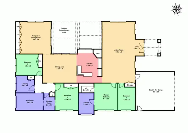 Floorplan of Homely house listing, 13 Dundas Place, Miners Rest VIC 3352