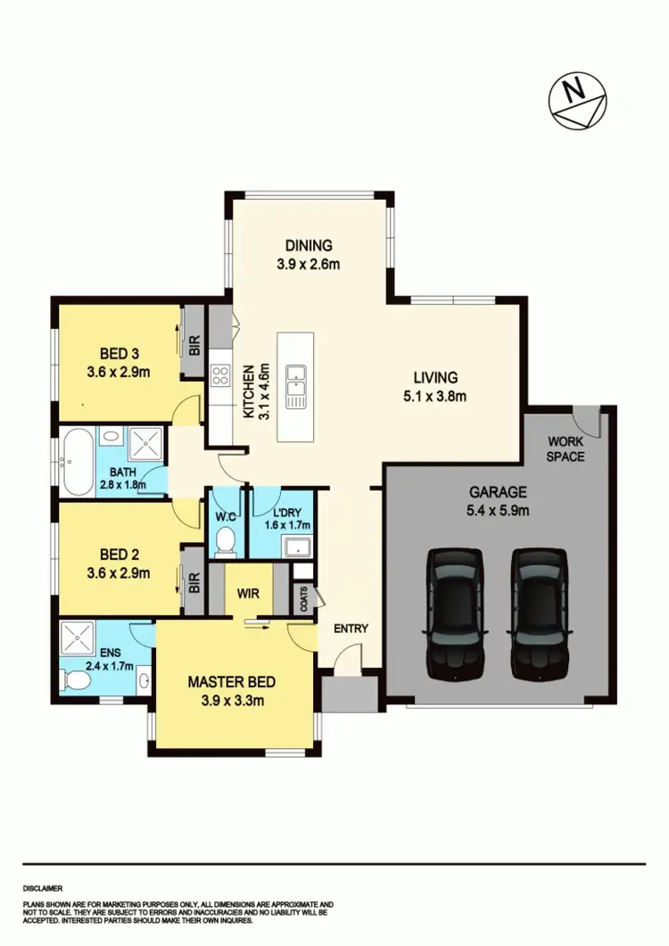 Floorplan of Homely townhouse listing, 307b Rubicon Street, Ballarat VIC 3350
