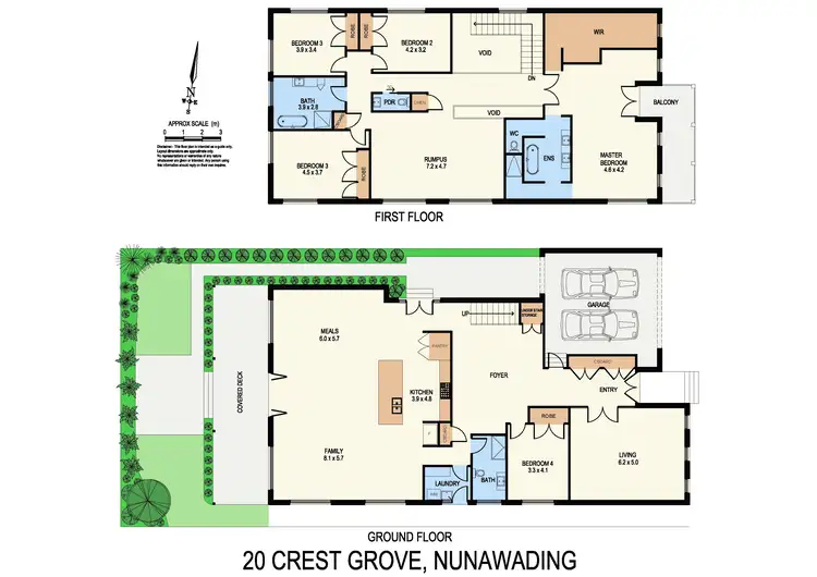 Floorplan of Homely house listing, 20 Crest Grove, Nunawading VIC 3131