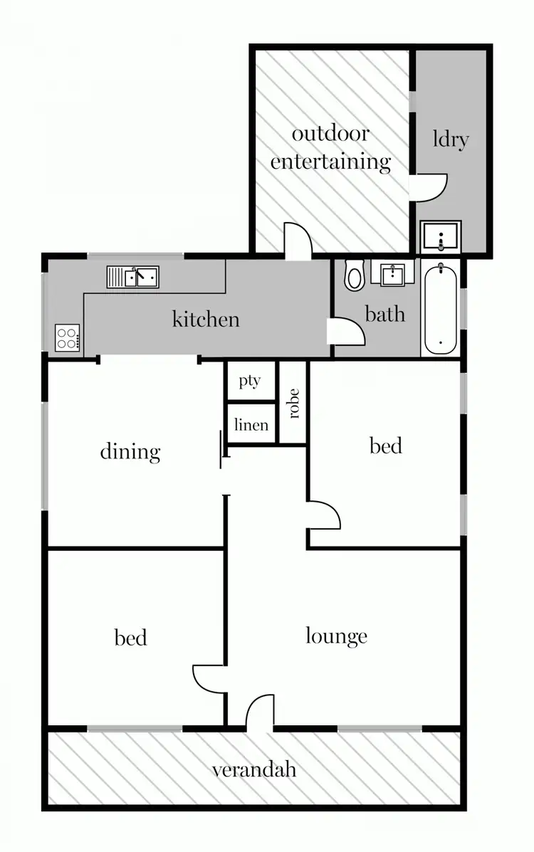 Floorplan of Homely house listing, 311 Talbot Street South, Ballarat VIC 3350