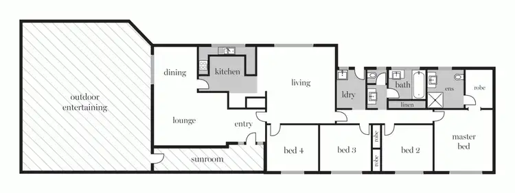 Floorplan of Homely house listing, 10 Haleys Road, Ross Creek VIC 3351