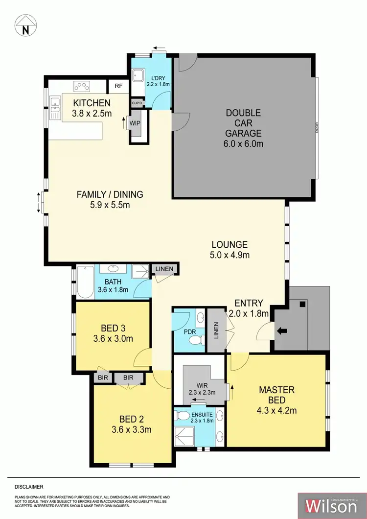 Floorplan of Homely house listing, 1 Lucia Crescent, Mount Clear VIC 3350