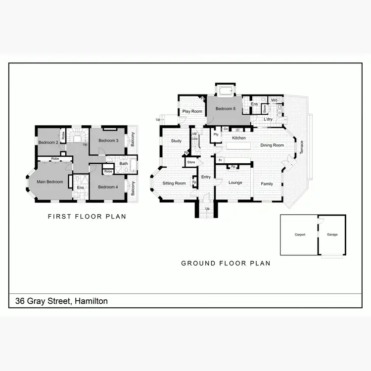 Floorplan of Homely house listing, 36 Gray Street, Hamilton VIC 3300