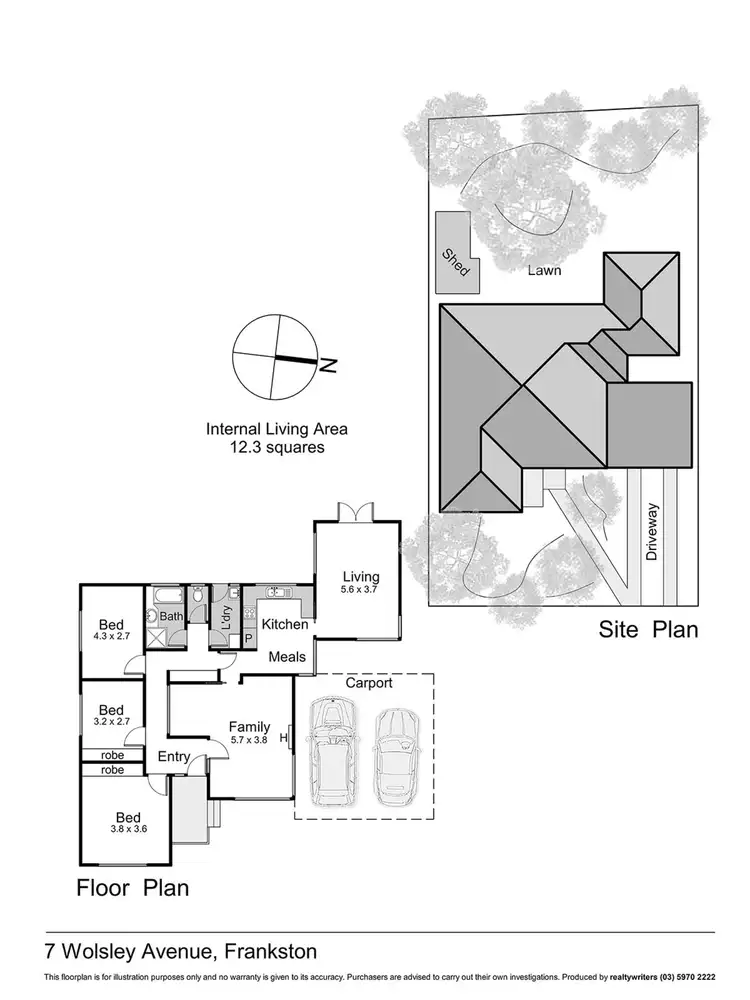 Floorplan of Homely house listing, 7 Wolsley Avenue, Frankston VIC 3199