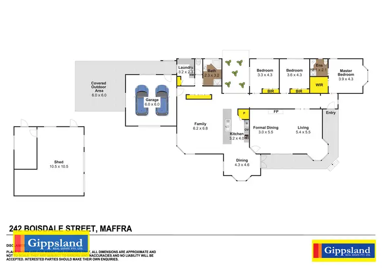 Floorplan of Homely house listing, 242 Boisdale Street, Maffra VIC 3860