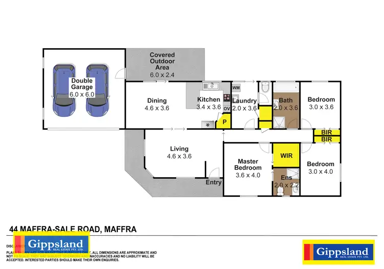 Floorplan of Homely house listing, 44 Sale Road, Maffra VIC 3860