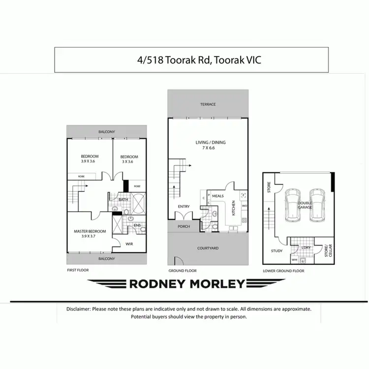Floorplan of Homely townhouse listing, 4/518 Toorak Road, Toorak VIC 3142
